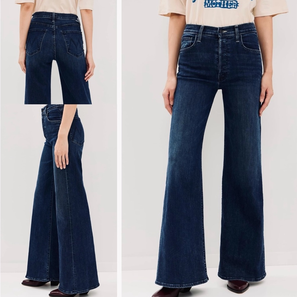 BNWT! MOTHER The Tomcat Roller High Rise Wide Leg Jeans in Off Limits SZ. 31
